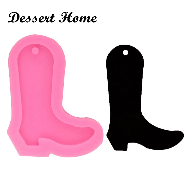 DY0066 DIY boy boots epoxy resin molds Shoe shape  mold for keychains Je... - $60.10