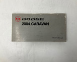 2004 Dodge Caravan Owners Manual Handbook OEM F04B40015 - $14.84