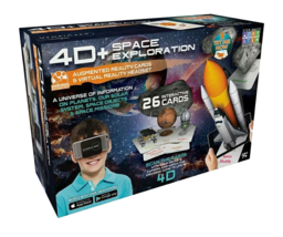 4D+ Space Exploration VR Headset Bundle | 360° FOV | 26 Augmented Reality Cards - £10.69 GBP