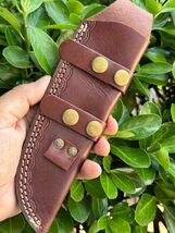 8”Fixed blade Knife Leather Sheath / Holster / vertical Knife Sharpening... - $14.06