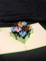 Easter Flower Bunch 3D Pop Up Card Spring Birthday Love Wedding Spring Garden - £8.99 GBP