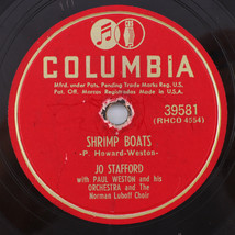 Jo Stafford – Shrimp Boats / Love, Mystery And Adventure 1951 78rpm Record 39581 - $14.26