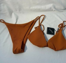 Zaful Rust Bikini - US size 8 - Textured - String - £15.65 GBP