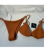 Zaful Rust Bikini - US size 8 - Textured - String - £15.72 GBP