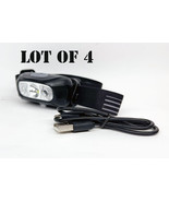 LOT 4 USB Rechargeable Headlight Head Lamp LED Flashlight  w/ Motion Sen... - $512.96 MXN
