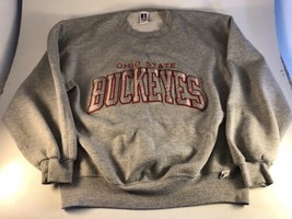 VTG Ohio State Buckeyes Sweatshirt Mens L Gray Russell Crewneck Made in USA - £17.05 GBP