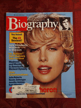 BIOGRAPHY November 2002 Charlize Theron Judith Martin M Manners Jack Nicholson - £7.60 GBP