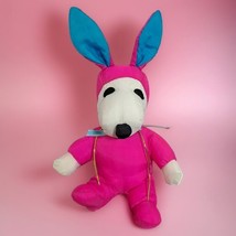 Neon Pink Peanuts Snoopy Bunny Costume Plush- United Feature Syndicate Inc - $6.41