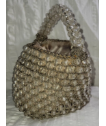 1950&#39;s ROSENFELD Beaded &quot;Pineapple&quot; Handbag ~ Made in Italy w/Coin Purse... - £36.64 GBP