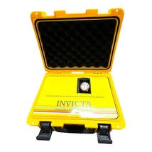 Invicta Pro Diver Stainless Steel Watch 14539 Hard 8 Slot Yellow Storage... - $121.54