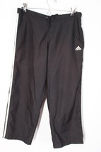 Adidas M Black 3-Stripe Cropped Pull On Elastic Waist Jogger Pants - £15.69 GBP