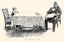 Breakfast - Oatmeal and the Morning Paper by Charles Dana Gibson - Art P... - $21.99+