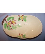 Carlton Ware Yellow Apple Blossom Oval Porcelain Bowl-Hand-painted-Austr... - $28.50