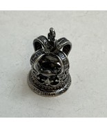 9K 375 White Gold Crown Charm Pendant 5g - $193.05