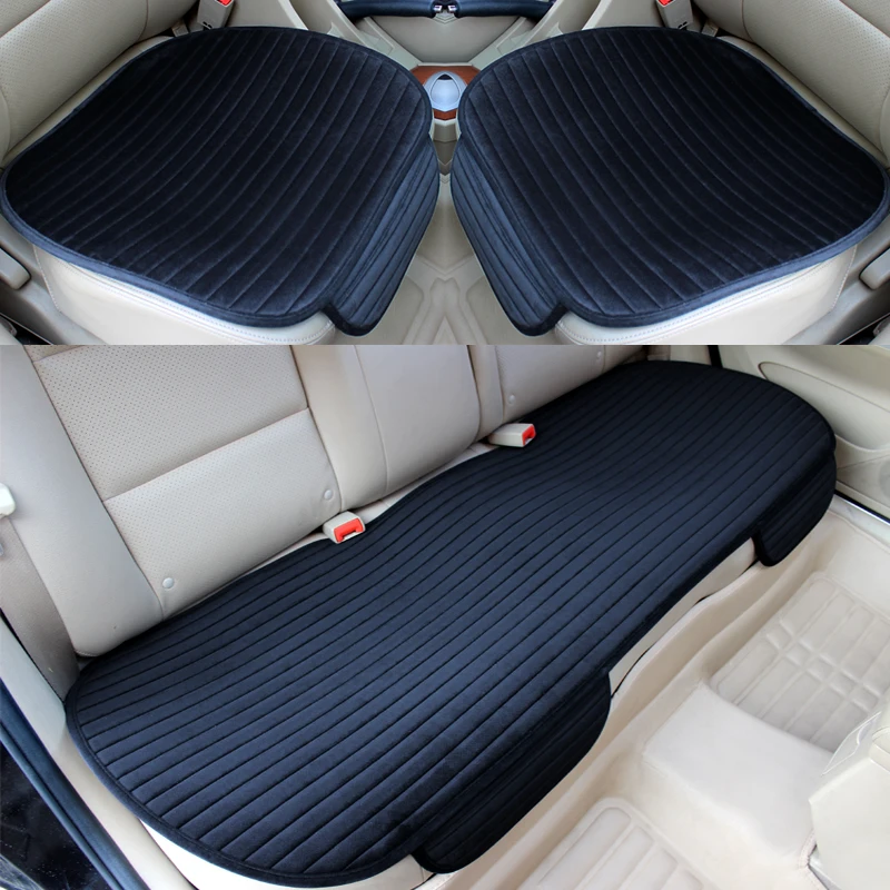 Warm Car Seat Cover for Front Rear or Full Set Flocking Chair Protector ... - £12.57 GBP+