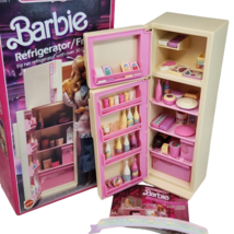 VINTAGE 1987 MATTEL BARBIE SWEET ROSES REFRIGERATOR FRIDGE FREEZER # 477... - $65.55
