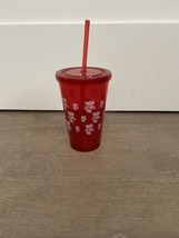 Wisconsin Badgers Reusable Cold Beverage Cup Vintage Bucky The Badger - £7.99 GBP