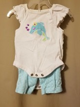 GARANIMALS - 2 Piece Dolphin Outfit Size Newborn     IR2 - $7.85