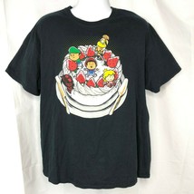 Shortcake Party Mario Bros Princess Peach Minion 1-Up T-Shirt XL Chibi Kawaii - £18.47 GBP