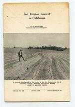 Soil Erosion Control in Oklahoma Circular No 218 Revised 1938 Booklet  - $17.82