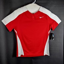 Womens Red Softball Jersey Medium Shirt  Nike - £15.49 GBP