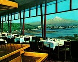 Interior Cliff House Restaurant Mt Rainier Tacoma Washington Chrome Post... - $3.91