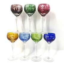 Nachtmann Traube Cased CUT TO CLEAR CRYSTAL Hock Wine Glass 6 7/8&quot; Ruby ... - €54,63 EUR+