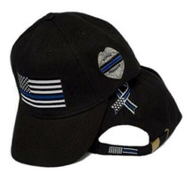 Police Thin Blue Line Hat Law Enforcement Cap Blue Lives Matter Officer Support - £21.40 GBP