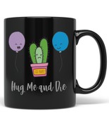 PixiDoodle Anti Social No Hugs Anti Valentine&#39;s Day Cactus Coffee Mug (1... - $35.43 CAD+