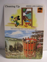 1978 Walt Disney&#39;s Fun &amp; Facts Flashcard #DFF9-24: Cleaning Up - £1.56 GBP
