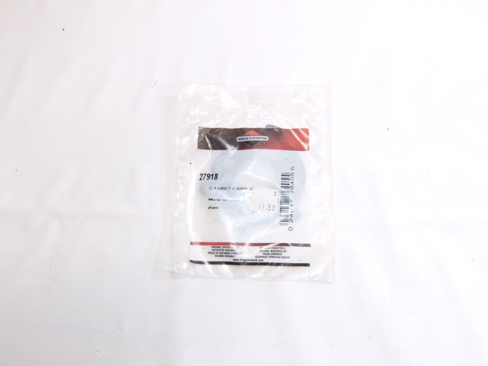 OEM Briggs &amp; Stratton 27918 Carburetor Bowl Gasket - $0.99