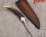 Hunting Knife Fixed Blade Home Outdoor BBQ Camping Travel Tool Leather S... - $55.74