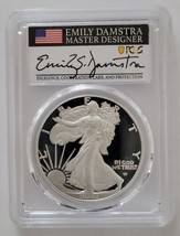 2022-(W) American Silver Eagle PCGS PR70 DCAM Advance Release Emily Damstra - $594.00