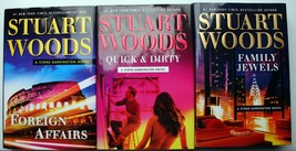 Lot 3 Stuart Woods Foreign Affairs~Quick &amp; Dirty~Family Jewels Stone Barrignton - £12.20 GBP