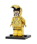 Single Sale Chrom Golden Iron Man Limited Edition Superhero Marvel Minif... - $131.03 MXN
