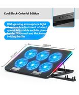 Gaming Laptop Cooling Pad RGB LED Light Laptop Radiator Cooler Fans Lapt... - $59.99
