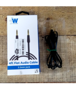 Just Wireless - 4ft Flat Audio Cable - 3.5mm Jack - $13.70 CAD