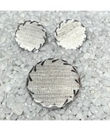 Vintage Sterling Silver Screw-Back Earrings &amp; Brooch Signed Wells - $645.85 MXN