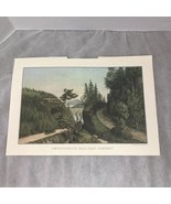 1980 Travelers Calendar Currier &amp; Ives Art Print 11x16” Pennsylvania Rai... - $9.95