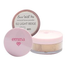 EMINA Bare With Me Mineral Loose Powder 02 Light Beige 8g - It is equipped with  - £21.41 GBP