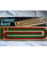 Cardinal No.62 CRIBBAGE Board 2 Player Continuous Track Solid Wood Red a... - £11.86 GBP
