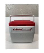 Vintage Coleman Personal 8 Cooler Lunchbox Red Lid 5272 - $38.47 CAD