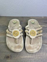 Earth Spirit Gelron 2000 Womens Thong Sandals Size 10 Tan Comfort Shoe Slides - £19.46 GBP