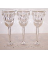 STUNNING SET OF 3 MIKASA CRYSTAL INSPIRATION 6 3/8&quot; CORDIAL GLASSES - $49.49