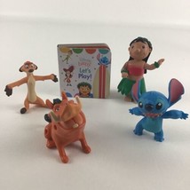 Disney Mini Board Book Let&#39;s Play With Chunky Figures Lilo Stitch Pumbaa... - £15.65 GBP
