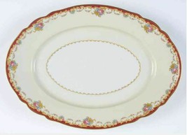 Hutschenreuther Selb LHS Oval Serving Platter 15&quot; The Nanton White w/ Go... - £19.97 GBP