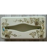 Vintage ~ 1950&#39;s ~ Ransburg Metal Tissue Box Cover ~ Hand Painted Floral... - €51,78 EUR