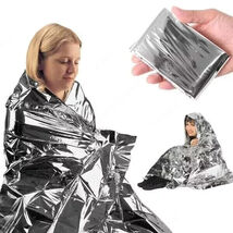 5 Pack Emergency Foil Blanket Survival Insulating Mylar Thermal Heat XXL... - $8.89