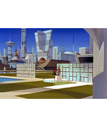 1967&#39;s STAR TREK: A TASTE OF ARMAGEDDON Eminar VII cityscape color 7x10 ... - $149.57 MXN