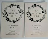 MY WEDDING SH!T Ideas To Do Lists Journal Notebooks Lot Blank Pages (Set... - $9.99